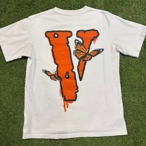 Vlone white butterfly tee #rare